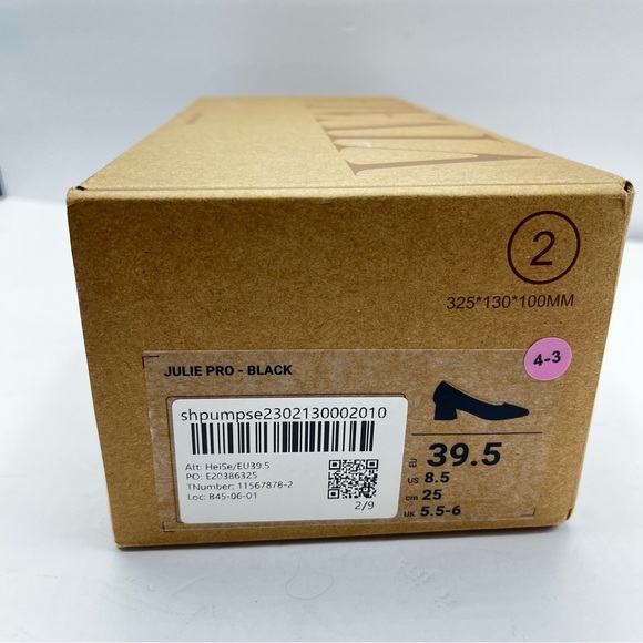 Vivaia Women’s Size 8.5 (39.5) Julie Pro black round toe chunky block heels - Picture 13 of 14